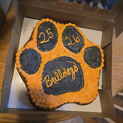 Bulldog Cookie Cake