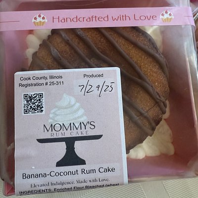 Little Banana- Coconut Rum Cake