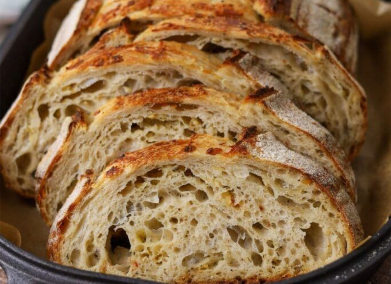 Italian Herb and Cheese Sourdough Batard (Oval)