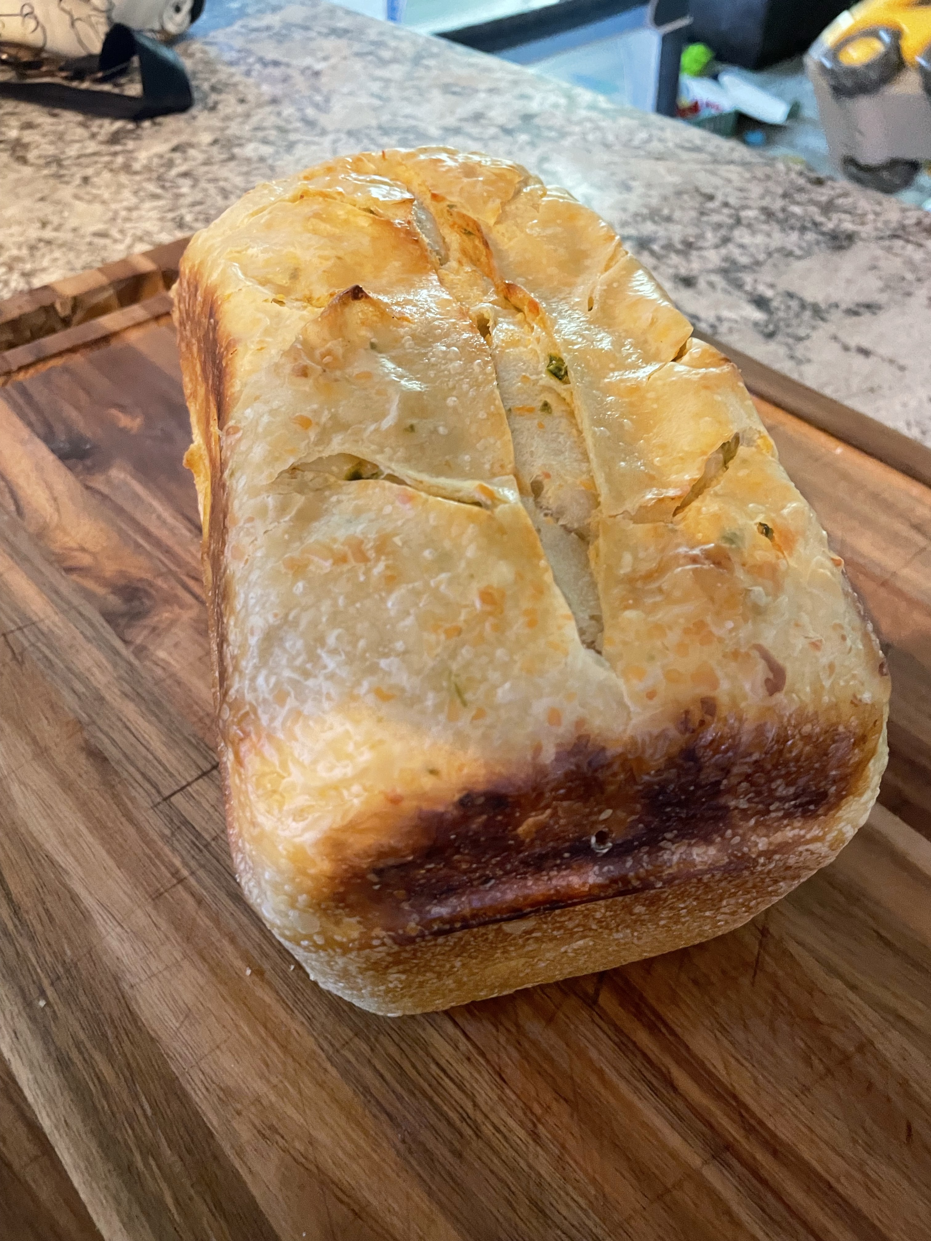 Cream cheese, Jalapeno, Cheddar Sourdough Loaf