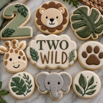Second Birthday Or First Birthday Sugar Cookie