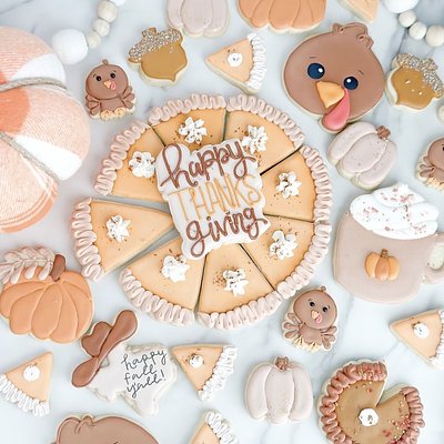 Large Pumpkin Pie Cookie Display