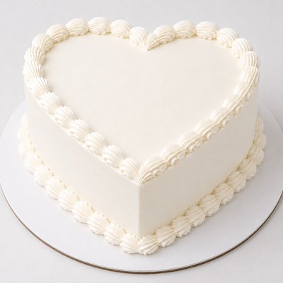 Custom Heart Cake 8 Inch 