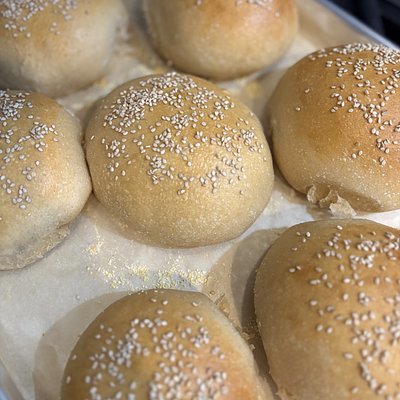 Sourdough Fresh Milled Hamburger Buns
