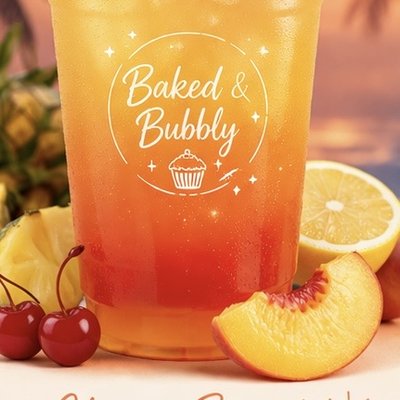 Cherry Sunset Lemonade🍒🍋🫧