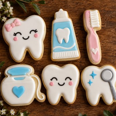 Dentist Set Theme Cookies 