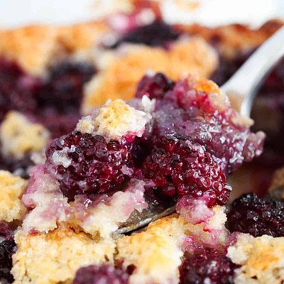8"x8" Blackberry Cobbler