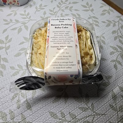 Banana Pudding Baby Cake