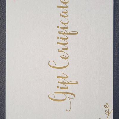 GIFT CERTIFICATE