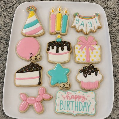 Happy Birthday Girl Cookie Set