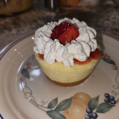 Strawberry Bavarian Cream Mini Pies