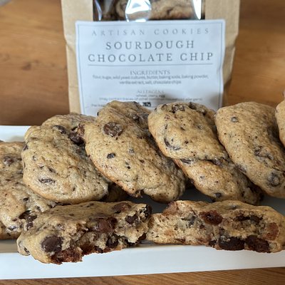 Classic Sourdough Chocolate Chip Cookies (1/2 Dozen)