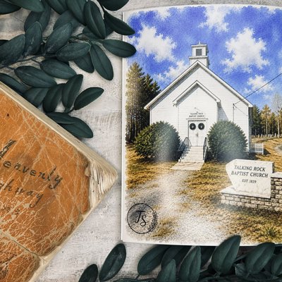 Talking Rock Baptist Church Print 6x8