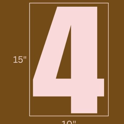 1 LARGE DOUBLE layer Number/Letter/Symbol (10" x 15")