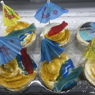 One In The Sun Birthday Themed Cupcakes