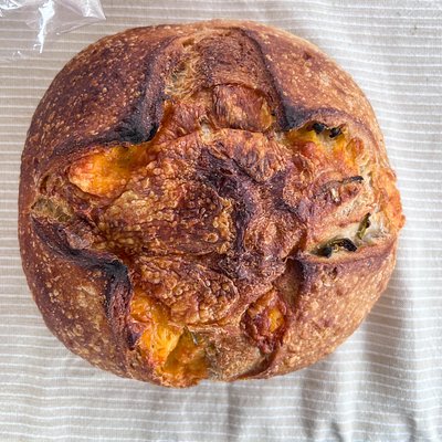 Jalapeño Cheddar Sourdough Loaf