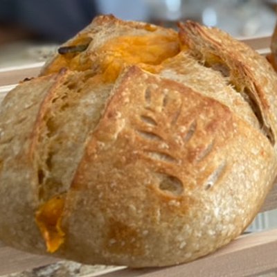 Mini Jalapeno Cheddar Sourdough Loaf