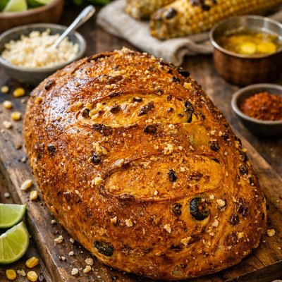 🌽🔥 El Jefe - Elote Corn Inspired Farm Table Bread