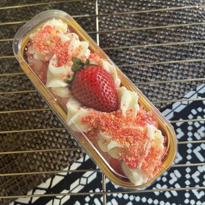 Strawberry Crunch Mini Loaf Cake