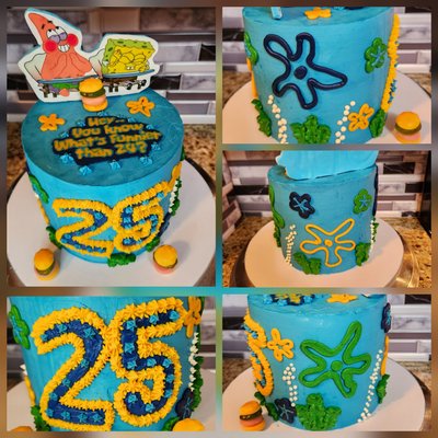 "Whats Funnier Than 24? 25!" 6" Cake 