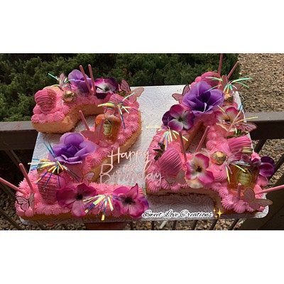 12” Number/Letter Cake (serves 20) Ea Number/Letter Starting @