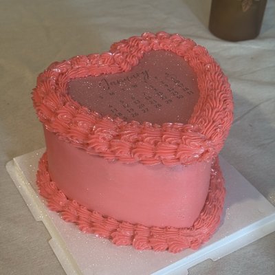 6 Inch Heart Cake