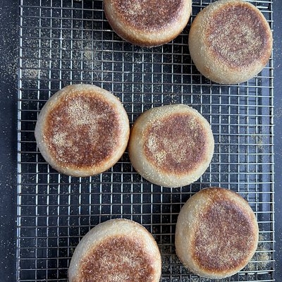 Sourdough Thick English Muffins