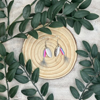 Twisted Tail Fishing Lure Earrings