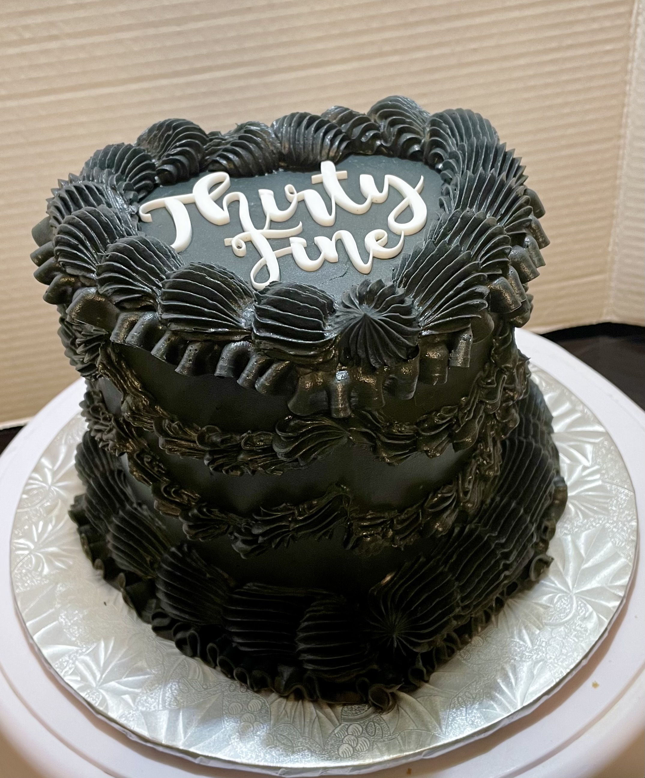 Custom Heart Shaped Cake