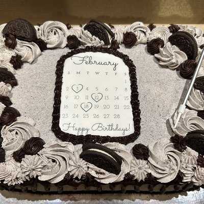 1/4 Double Layer Sheet Cake