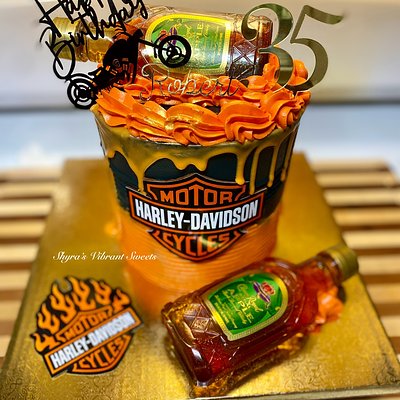 Cakes with Liquor Bottles