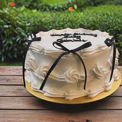 Cake Decoración En Crema 10 Inches 