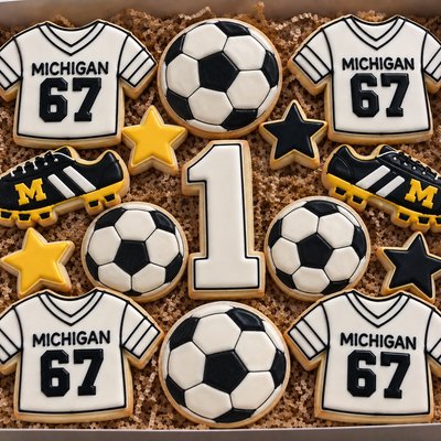 Soccer  Team Party Set Sugar Cookie