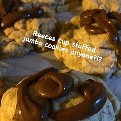 Reeces Cup Stuffed Cookies 