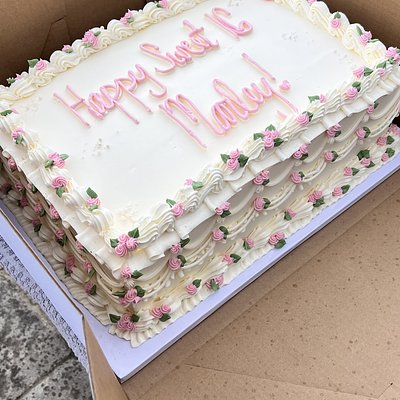 Half Sheet Cake (feeds around 54) 