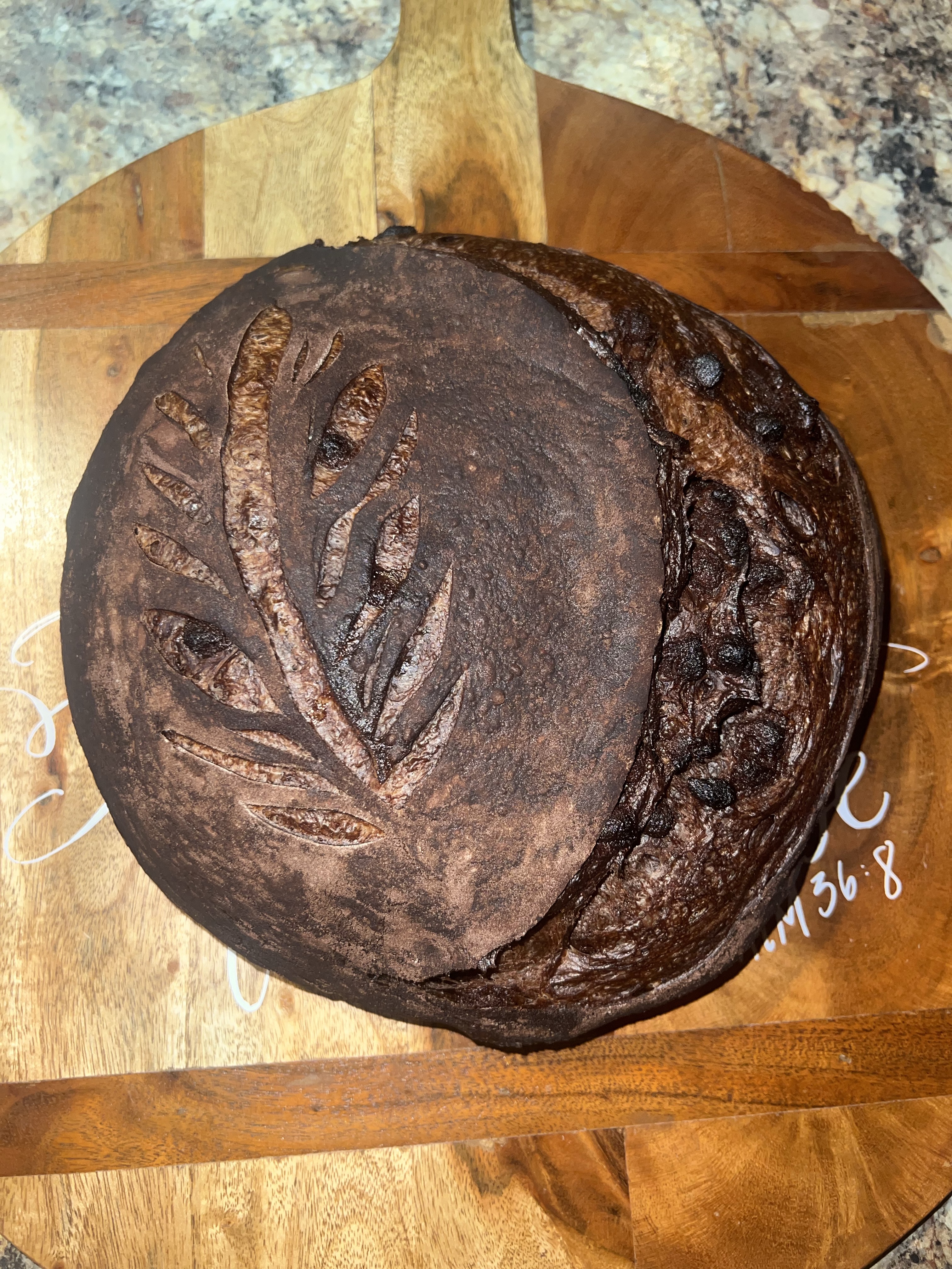 Double Chocolate Chip Sourdough Loaf