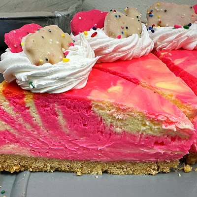 Frosted Animal Cracker Cheesecake
