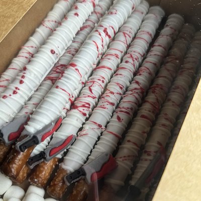 Themed Chocolate Covered Pretzels