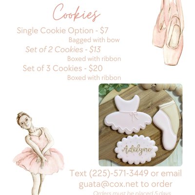 Dance Recital Cookies