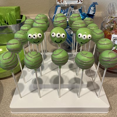 Toy Story Alien Cake Pops