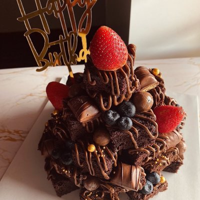 Brownie Cake Tower