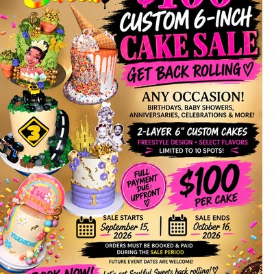 $100 Cake Sale 