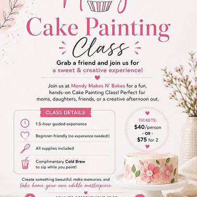 Cake Painting Class- 1 Ticket