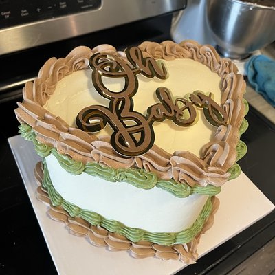 8in Heart Cake 