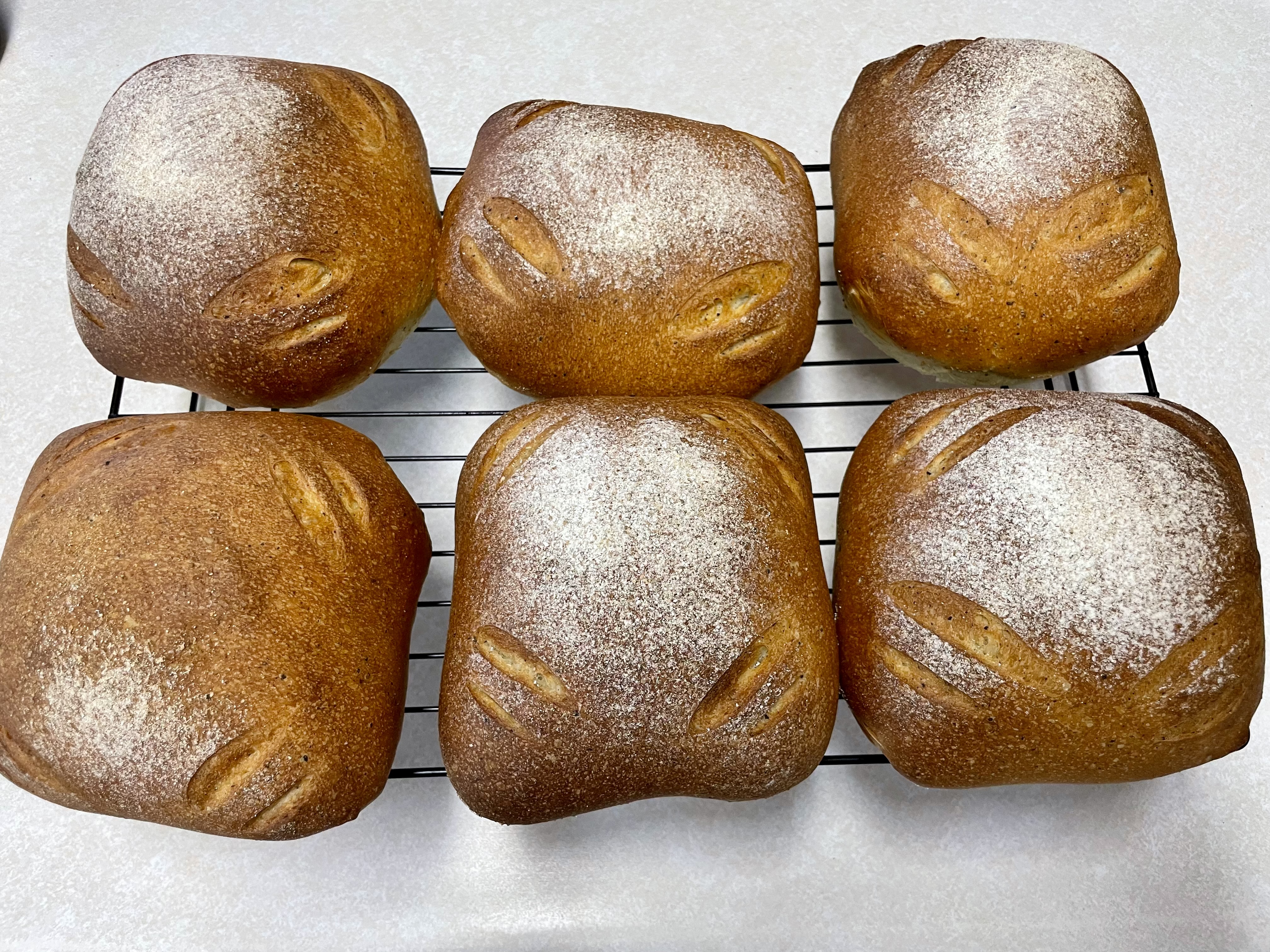 Black Sesame Yogurt Bread