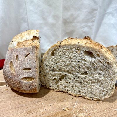 Nigella Seeded Sourdough Bread