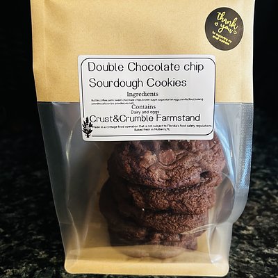 Double Chocolate Sourdough Cookies