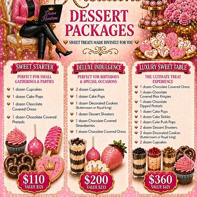 Dessert packages