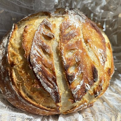 While Wheat Sourdough Loaf 