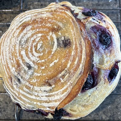 Lemon Blueberry Sourdough Bread 